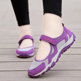 women Large size shoes 2023 hollow mesh soft sole casual shoes non slip flat shoes light sneakers women Zapatos De
