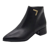 Breakj Boots Women's Slippery 2023 New Martin Boots Tips Thick And Internal Height Locomotive Boots In Good
