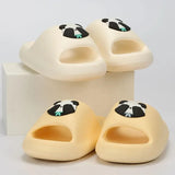 2024 Summer Cartoon Slippers Women Comfy Thick Platform Cloud Slides Woman Eva Soft Non Slip Bathroom Flip Flops