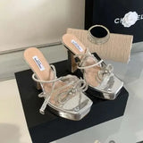 Heel Shoe Roman Style Navy Blue Pumps Sandals Ladies 2024 Basketball Platform Low-Heeled Orange Beige African Latest