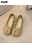 Split Toe Flats Shoes Women Brand Ballerina Ninja Tabi Cozy Loafers Female Mary Jane Casual Moccasins Ladies Shoes
