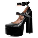 New Summer Cosplay Lolita Punk Elegant Women's Pumps High Heeled Mary Janes Large size Shoes Trendy Coloful