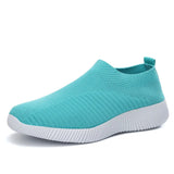 Women Vulcanized Shoes High Quality Women Sneakers Slip On Flats Shoes Women Loafers Plus Size 43 Walking