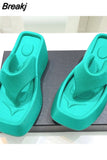 Women Wedge Sandals Platform Heels Summer Shoes For Women Fashion Wedges Zapatos Mujer Slippers 2023 New Flip