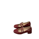 for Women 2023 Hot Sale Mary Janes Women's High Heels Fashion Belt Buckle Daily Pumps Women Retro Square Toe High