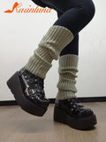 Wedges Ankle Boots For Women Gothic Style Cool Vampire Cosplay Street Women Shoes Motorcycle Boots Comfy Big Size