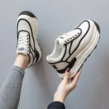 Designer Shoes for Women 2023 Authentic Leather Casual Sneakers Girls Elegant Platform Sports Shoes Flats Tennis