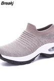 Women's Casual Sneakers Summer Comfort Mesh Running Shoes Breathable Cushion Black Sneakers for Women 2023 Student