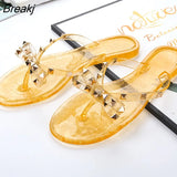 Women Flip Flops Slippers Slide Sandals Beach Soft Sole Flat Sandals Women Shoes Outdoor Slippers Bow Elegant Women