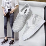 shoes for women black white lace flower shoes women loafers 2023 women casual shoes comfortable platform