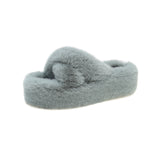 Size Woolen Slippers For Women In Autumn And Winter 2023 New Home Wear Plush And Thick Soles Cross Wool