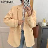 New Spring Autumn Loose Women Jacket Blazer Casual Notched Collar Long Sleeve Female Jackets 2021 Ladies Suit