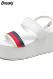 Hot Sale Women's Shoes New Rome Payment Women's Sandals Summer Peep Toe Platform Sandals New Casual Women Flat