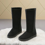 boots women shoes woman leather fur button knee thigh high long australia snow shoes women boots big size 41 Botas