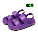 2023 Summer Cloud Slide Slipper Women Indoor Home Non Slip Eva Sandals Woman Soft Sole High Platform Slippers