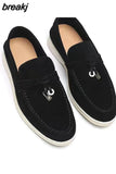 Real Leather Women Flats Shoes 2023 Spring Fashion Loafers Casual Shoes For Woman Daily Office Lady Footwear Size