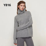 Autumn Winter Women Knitted Turtleneck Wool Sweaters 2021 Casual Basic Pullover Jumper Batwing Long Sleeve Loose
