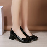 New Style Women's High Heels Women's Fashion Office Work Wedding Party Shoes Ladies Mid Heel Spring Autumn