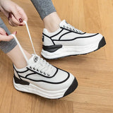 Designer Shoes for Women 2023 Authentic Leather Casual Sneakers Girls Elegant Platform Sports Shoes Flats Tennis