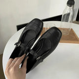 Women's Leather Shoes Heels Woman Party Elegant Mary Janes 2023 New Fashion Summer Luxury Platform Shoes Ladies