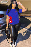 Summer Juicy Diamonds Print Tshirt Women Round Neck Short Sleeve Top Female Pattern Harajuku Tshirt 2023 New