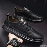 Men Casual Shoes Outdoor PU Leather Breathable Comfortable Men's Shoes 2023 Spring Men Sneackers Male Skate Shoes