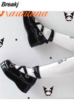 Wedges Mary Janes For Women Pumps 2023 Spring Summer Brand New Gothic Style Comfy Women Office Lady Shoes Big Size