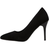 Breakj Heel Velvet Black Working Shoes Fine 42 Mouth Work Spring And Autumn 2025 Shallow Professional Code Pointy New High Heels