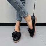 Women PU Leather Shoes Female Flats 2023 Fashion Comfortable Non-slip Wear-resistant Shoes Womans Flats Large Size