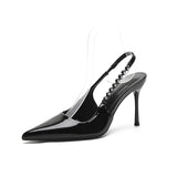 Breakj Heels 2025 Spring New Sexy Night Club Pointed Women's Single Shoes With Shallow Mouth Water Drill Bag Head
