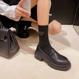 Real Leather Size 34-40 Women Loafers Fashion Platform Sexy Solid High Heels Shoes Woman Pumps Office Lady