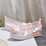 Breakj Shoes Bow Shoes Hanfu Shoes Gauze Hanfu Shoes Costume Sandals Summer Women Fashion And