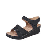 Breakj 2023 Plus Size Casual Fish Mouth Sandal Hot Roman Style Sandals Women Wear Velcro