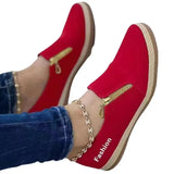 Breakj Single-Shoe Women's Light Mouth Casual Solid Color Side Zipper Loose Bottom Rope Large Women's Single