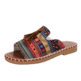 Breakj Flat-Bottomed Slippers Women's 2025 Summer New Wear Thai Thai Sand Beach Cool Slippers Women's