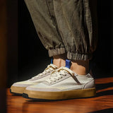 Summer Sneakers Men Casual Shoes Breathable Ice Silk Men Shoes Walking Platform Footwear Vulcanized White