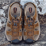 Men's Breathable Sandals Women Beach Casual Shoes Thick Sole Closed Toe Aqua Shoes for Hiking