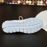 Breathable Knitted Sport Sneakers Women 2023 Autumn Plus Size Soft Soft Walking Shoes Ladies Slip On Mesh Casual