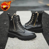 Ankle Boots Punk Style Footwear White Booties Biker Short Shoes for Women Combat with Laces Lace-up Y2k Sale Winter