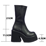 Genuine Leather Ankle Boots Shoes Women Fashion Mid Calf Ankle Women Boots Female Winter INS Botas De Mujer Size