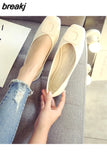 Women Shoes Flat Ballerina Female Casual Work Ballet Flats Ladies Shoes Fashion Buckle Soft Moccasins Driving Shoes