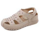 and the United States single shoes car wedges lightsome hollow out cool mom fall big
