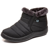 Women Boots Super Warm Winter Shoes For Women Ankle Boots Waterproof Snow Botas Mujer Short Black Low Heels Winter Boots