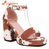 Platform Chunky Heels 2023 Summer Woman Sandals Great Quality Lady Office Sexy Party Woman Wedding Shoes