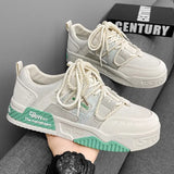 Men Skateboarding Shoes Canvas Comfortable Thick Bottom Platform Shoes Men Casual Vulcanized Shoes Sneakers Student
