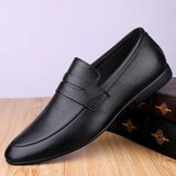 genuine Leather Men Shoes slip on Casual Breathable Loafers Men Moccasins Comfortable Flat Men Shoes Outdoor