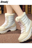 Women Boots Non-slip Waterproof Winter Ankle Snow Boots Women Platform Winter Shoes with Thick Fur Botas Mujer thigh high