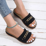 Women Wedge Sandals 2023 Summer Roman Style Open Toe Women's Sandals Vintage Non Slip Leather Casual Beach Shoes Zapatos
