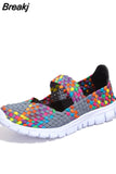 Sandals Women Handmade Casual Flat Shoes Outdoor Lightweight Casual Sports Hiking Shoes Large Size Zapatos De