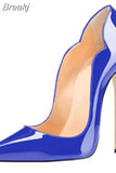 upper women customize stilettos 8cm 10cm 12cm high heels pointed toe party dress club dance plus size 46 pumps
